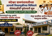 नंदेश्वर ग्रामपंचायत निवडणुकीच्या पार्श्वभूमीवर, नंदेश्वर पोलीस स्टेशन, प्राथमिक आरोग्य केंद्रासह प्रलंबित प्रश्नांचे काय???