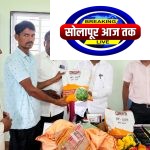 हून्नूर येथे जि. प. सदस्य प्रदीप खांडेकर यांच्या प्रमुख उपस्थितीत १०० टक्के अनुदानावर वैरण बियाणे वाटप